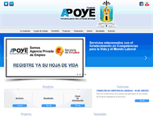 Tablet Screenshot of fundacionapoye.org